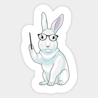 Rabbit Teacher Pointer Sticker